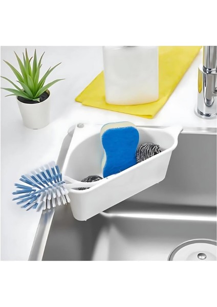Lavabo Süzgeci, Üçgen Şekilli, 27 cm x 15 cm x 8 Cm, Plastik