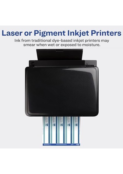 Yazdırılabilir Boş Sarmalı Dikdörtgen Etiketler, 3,18 cm x 24,8 Cm, Mat Beyaz, 40 Özelleştirilebilir Etiket (22845) modelleri