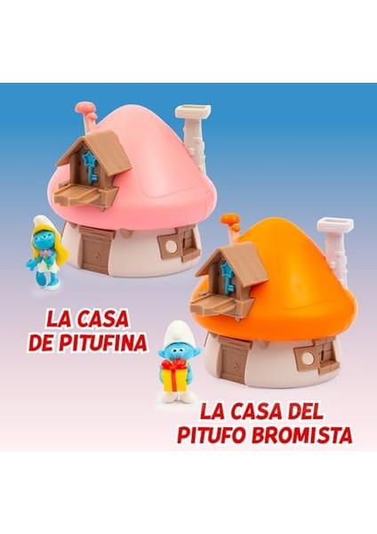 Şirinler – Şirinler Figürlü Ev, 5 Cm, Evin Iç Kısmı, Bölüm, Dolap,, Yatak ve Başucu Masası, 3 Yaş Arası Çocuklar Için (PUF20100) modelleri