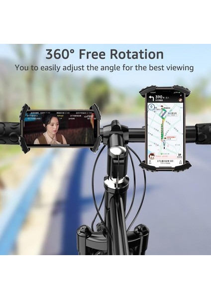 NR51 Motosiklet Bisiklet Telefon Tutucu Tek El Kullanım Otomatik Kilitleme modelleri