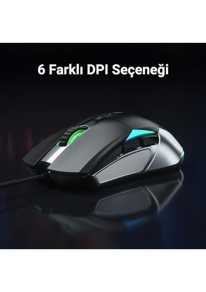 F816 Rgb Efektli 12800DPI Kablolu Optik Gaming Oyuncu Mouse modelleri