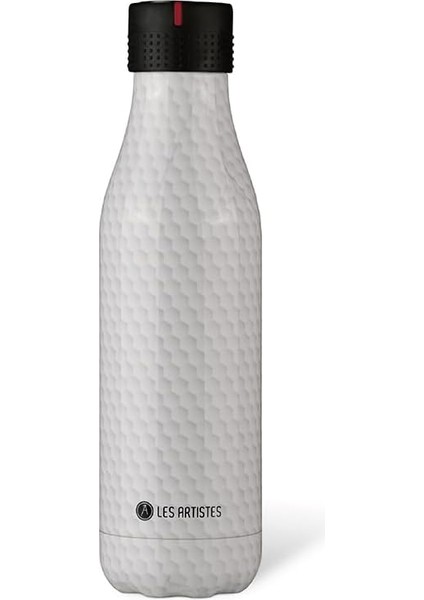 Paris Bottle Up Petek Deseni, 500 Ml, 16,5 Fl.oz+Stic&apos;it Şişe, Yetişkin, Üniseks, (Beyaz) 500 ml