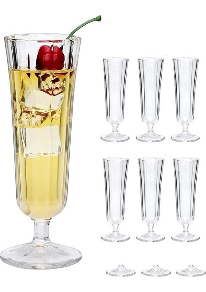 Flüt Meşrubat Kahve Yanı Su Bardağı Sunum Servis Bardağı Flut 6 Adet