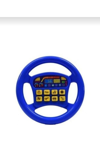 Mavi Türkçe Sesli Müzikli Eğitici Çocuk Oyuncak Direksiyon