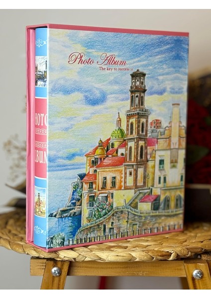 RS022 Fotoğraf Albümü 10X15CM 200 Fotoğraf Kapasiteli Yaz Desenli Kutulu Albüm