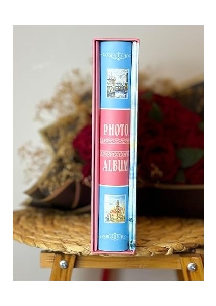 RS022 Fotoğraf Albümü 10X15CM 200 Fotoğraf Kapasiteli Yaz Desenli Kutulu Albüm fiyatları
