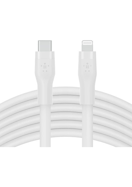 Boostcharge Silikon USB Tip C - Kablosu (3M/10FT), Mfi Sertifikalı 20W Hızlı Şarj Pd Güç Dağıtımı - Beyaz
