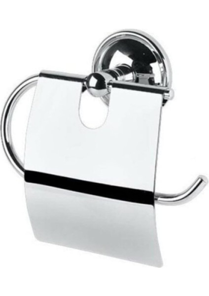 Wc Geniş Kapaklı Metal Vidalı Tuvalet Kağıtlığı Askısı