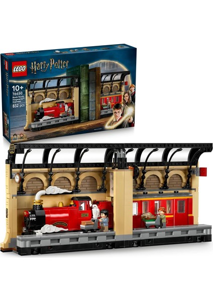 Potter Kitaplık Dekoru: Hogwarts Ekspresi 76450-10 Yaş ve Üzeri Potter Hayranı Çocuklar Için Yaratıcı Sergilenebilir Oyuncak Yapım Seti, Doğum Günü Hediyesi (832 Parça)
