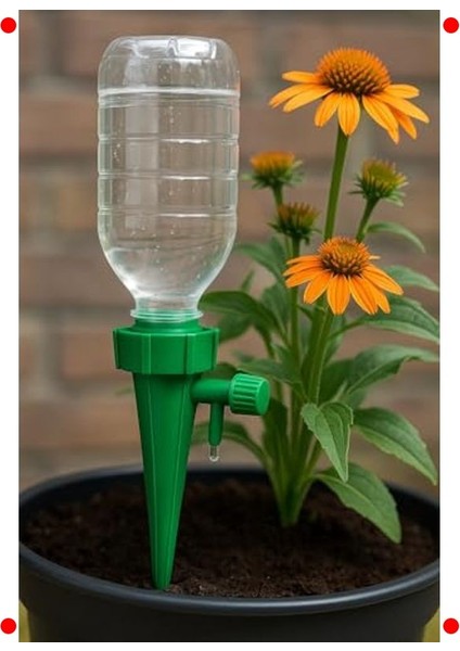 Ayarlanabilir Musluklu Bitki Sulama Aparatı Su Hazneli