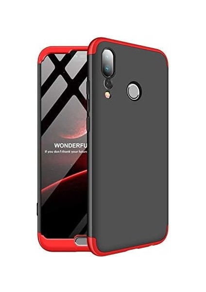 P20 Pro Için Kılıf Dip 360 Protective Siyah Kırmızı [P20 Pro ile Uyumlu Kılıf - Kırmızı] modelleri