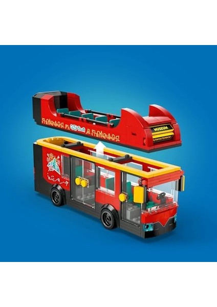 City Kırmızı Iki Katlı Gezi Otobüsü 60407 – 7 Yaş ve Üzeri Çocuklar Için Yolculuklar Sunan Oyuncak Yapım Seti, Harika Hediye Fikri (384 Parça) fiyatları