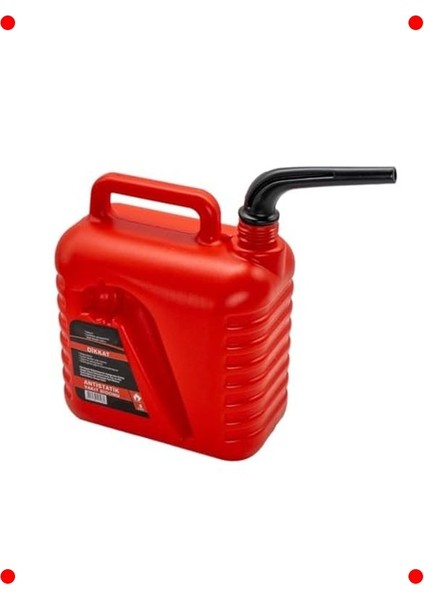 5 Litre Antistatik Akaryakıt Bidonu | Boşaltma Borulu