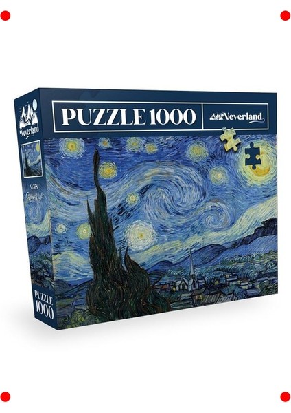 1000 Parça Sanat Eseri Puzzle - Yıldızlı Gece