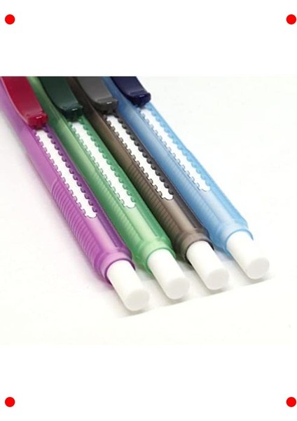 Sürgülü Kalem Tipi Silgi - Şeffaf Gövdeli Siyah modelleri