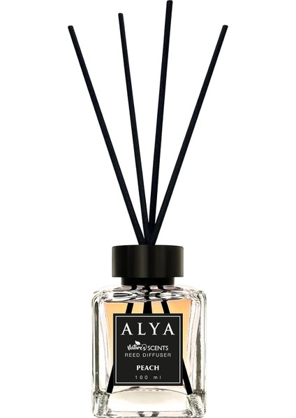 Alya &apos;s Scents Peach Bambu Çubuklu Oda Kokusu- Şeftali Kokusu