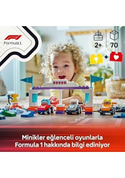 Town F1 Takımı Yarış Arabaları ve Sürücüler 10445-2 Yaş ve Üzeri Çocuklar Için Eğitici ve Yaratıcı Oyuncak Yapım Seti (70 Parça) fiyatları