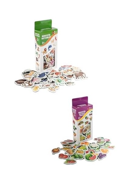 30 Parça Hayvanlar ve 26 Parça Sebze Meyveler Eğitici Set Magnet fiyatları