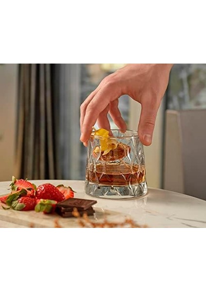 Leafy Cam Viski Bardağı, 4 Parça, Şeffaf, 300 cc fiyatları