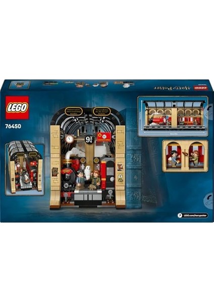 Potter Kitaplık Dekoru: Hogwarts Ekspresi 76450-10 Yaş ve Üzeri Potter Hayranı Çocuklar Için Yaratıcı Sergilenebilir Oyuncak Yapım Seti, Doğum Günü Hediyesi (832 Parça) modelleri