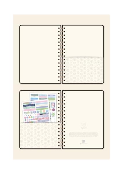 A5 Spiralli Sert Kapak Düz Çizgisiz Tarihsiz Not Defteri fiyatları