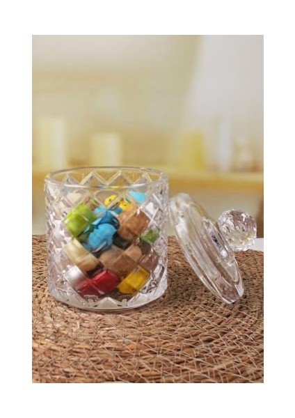 Lüx Büyük Cam Şekerlik & Cam, Kesme Cam Lüx Şekerlik 13CM*7.8CM - 06637 fiyatları