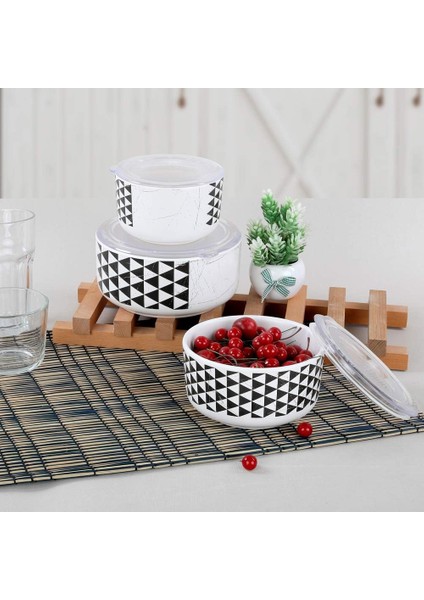 Trigon 3/4 Kera Saklama Kabı 12-14-16 cm 3 Parça