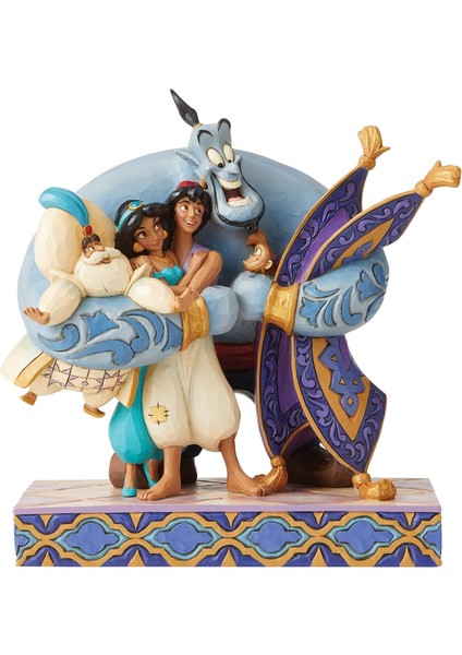 Traditions Group Hug Aladdin Figürü, Çok Renkli