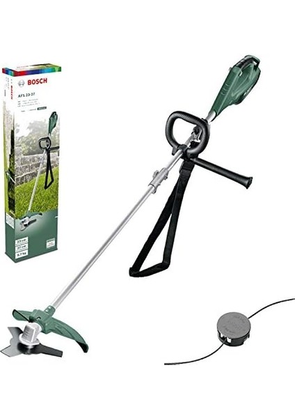 Afs 23-37 Elektrikli Tırpan, Ayarlanabilir Kayış, Kesme Genişliği 23 mm (Bıçak Ile), 37 cm (Tırpan Ile), 3.5 mm Tırpan Eni, 1000 W, Yeşil modelleri