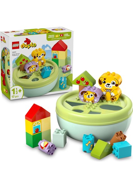 Ilk Şekil Ayırıcı: Köpek Evi 10441 – 1,5 Yaş ve Üzeri Köpek Sever Çocuklar Için Hayal Gücü Geliştiren Eğitici Oyuncak Yapım Seti, Doğum Günü Hediyesi (17 Parça)