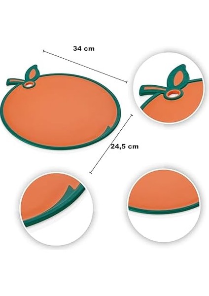 ve Hijyenik Plastik Kesim Panosu –portakal Desenli - Mutfakta Pratik ve Güvenli Kullanım modelleri