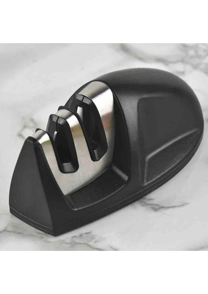 Aşamalı Seramik Bıçak Bileyici, Mutfak Bıçağı Keskinleştirici, Siyah