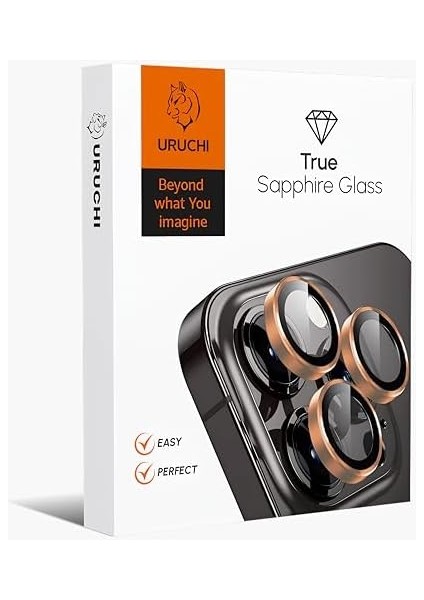 15 Pro / 15 Pro Max / 16 Pro / 16 Pro Max Kamera Lens, Safir Cam, Alaşım Çerçeve, Kurulum, Hd Görüntü Kalitesi, Güçlü Yapışma, Süper Çubuk Sökme Aparatlı, Desert modelleri