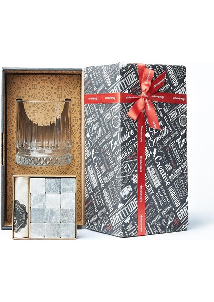 Viski Bardağı Hediye Seti - Hediye Kutulu 12 Parça Viski Taşı - Babalar Için Hediye Fikri, Erkekler ve Kadınlar Için Doğum Günü Hediyesi"