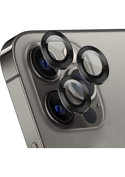 Ekran 15 Pro Için Tekli Kamera Lens Koruma Camı Siyah