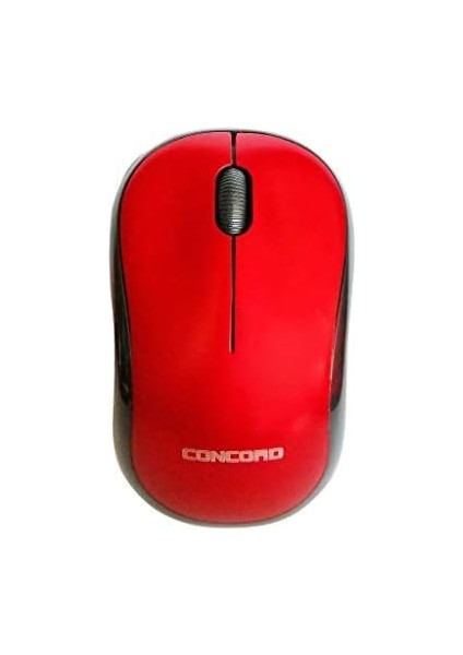 Concord Kablosuz 3D Mouse (3 Farklı Renk) (Kırmızı)