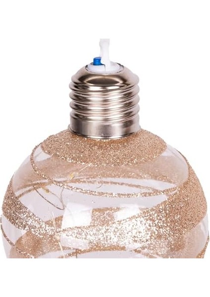 Topu Ampul LED Işıklı Simli 2&apos;li Paket 7 Cm. fiyatları