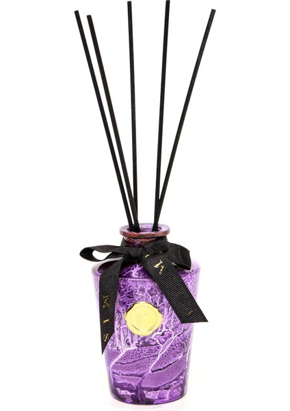 ml Mor Batik Cam Şişe Vanilya Oda Kokusu