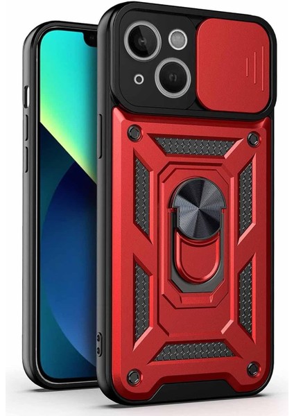 13 Için Kılıf Resistant Kırmızı [ 13 ile Uyumlu Kılıf - Kırmızı]