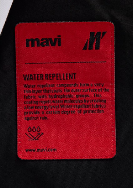 Su İtici Kapüşonlu Siyah Şişme Mont 0110675-71379