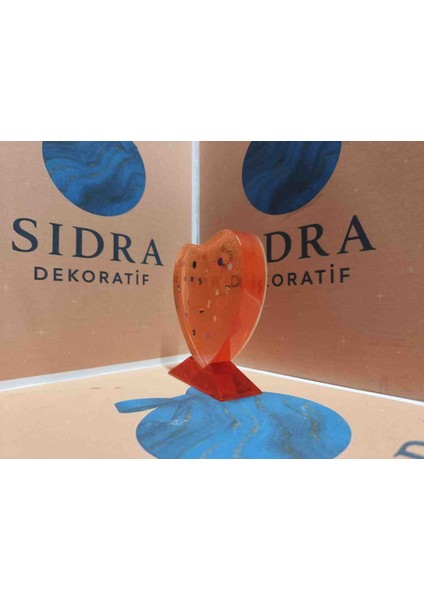 dekoratif masa dekoru resimli kalp fiyatları