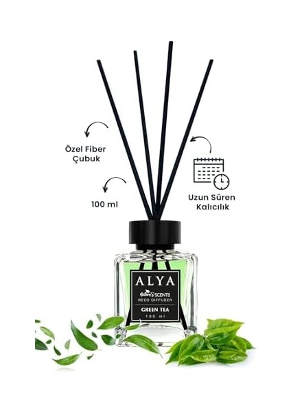 Alya &apos;s Scents Tea Bambu Çubuklu Oda Kokusu - Yeşilçay Kokusu fiyatları
