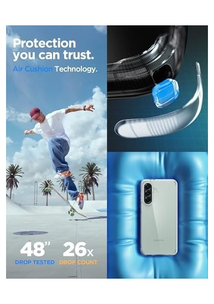 Galaxy A56 ile Uyumlu Kılıf Ultra Hybrid Crystal Clear - ACS09292 fiyatları