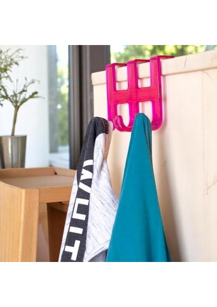 Şekilli Kapı Arkası Askı, 3 Kancalı Askı, 8x8.5 Cm, Karışık Renkler fiyatları