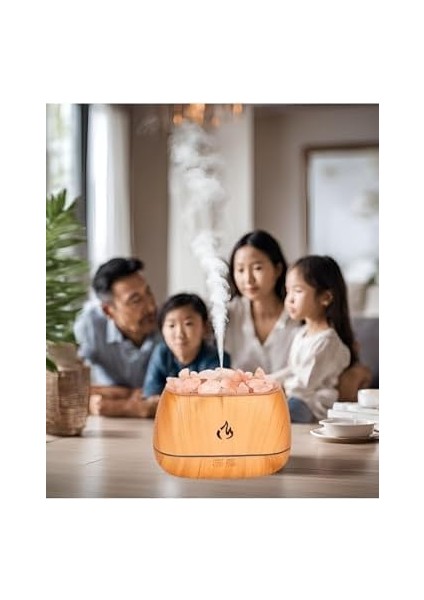 Hava Nemlendirici Tuz Lambalı Tuz Hediyeli Humidifier 260 ml Salt Lamp Ultrasonik Gece Lambası fiyatları