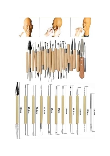 Parça Heykel Çömlek Seramik Kil Yapım & Modelleme Seti fiyatları