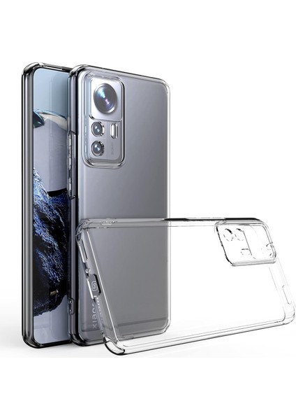 Zore Mi 12T Pro Kılıf Kamera Korumalı Süper Silikon Kapak-Renksiz