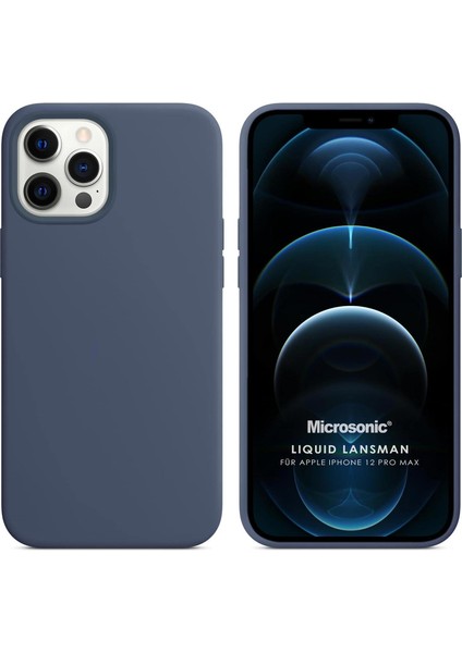 12 Pro Max Için Kılıf Lansman Silikon Gri [ 12 Pro Max ile Uyumlu Kılıf - Gri]
