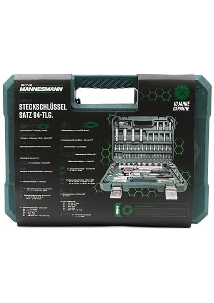 M 2055-SL Lokma Anahtar Seti, 1/4 Inç + 1/2 Inç 94 Parçalı, modelleri