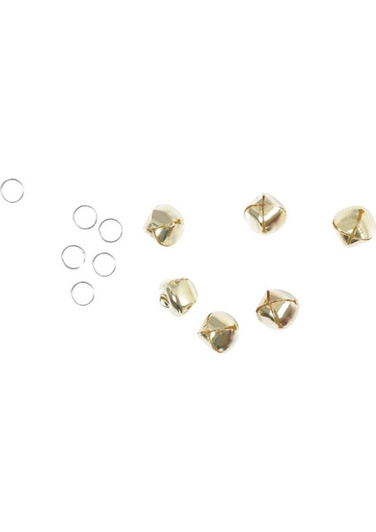 Ağaç Süs Hobi Zilli Çok Amaçlı Etkinlik Doğum Günü Zil Dekoratif Kedi Köpek Büyük Zili 6 Adet Zil Çap 2 Santim